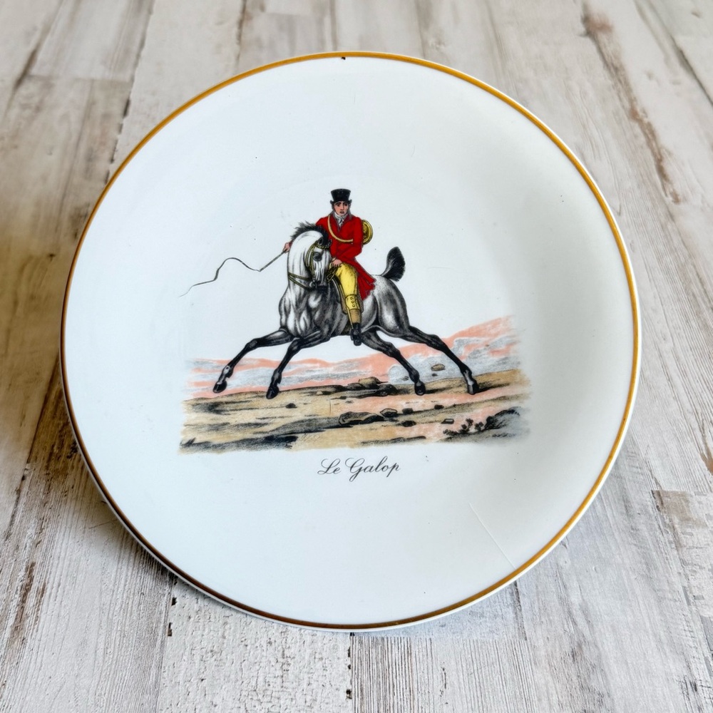 Limoges France Le Galop Plate